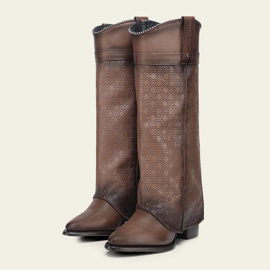 Nib Cuadra Genuine Leather Heeled Boots